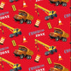 Crane and Dump Truck Red