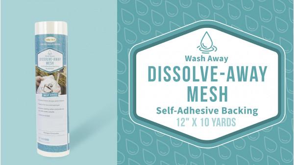 Baby Lock Stabilizer - Dissolve Away Mesh - Self Adhesive - 10yds X 12" - .09oz