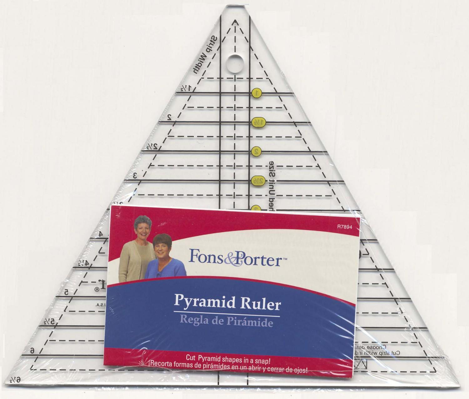 Pyramid Ruler Fons & Porter Pyramid Ruler - Ready Set Sew TN