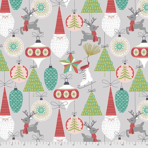 Free Spirit - Bells and Baubles - Grey - PWMA015.XGREY