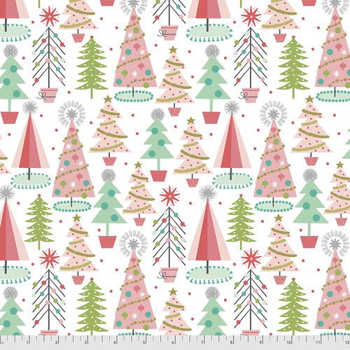 Free Spirit - Christmas Spruces - White - PWMA012.XWHITE