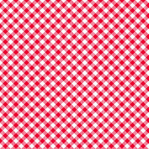 Henry Glass -  1/8 Inch Check - Red & White