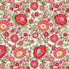 Henry Glass - Nana Mae Thirties Reproduction - Medium Floral - Red - 9686-8