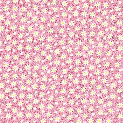 Henry Glass - Nana Mae Thirties Reproduction - Packed Daisies - Pink - 9688-22
