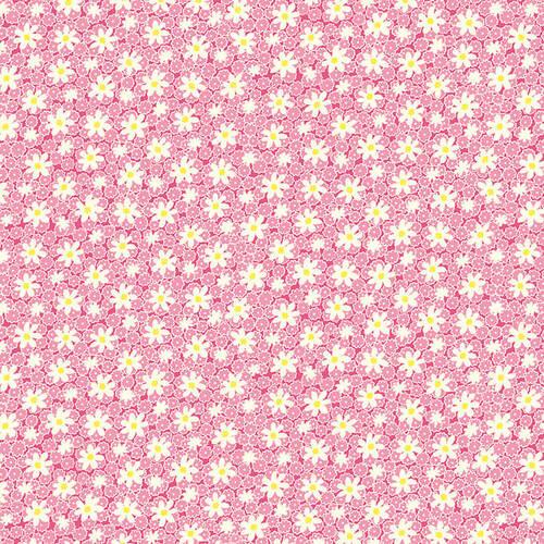 Henry Glass - Nana Mae Thirties Reproduction - Packed Daisies - Pink - 9688-22