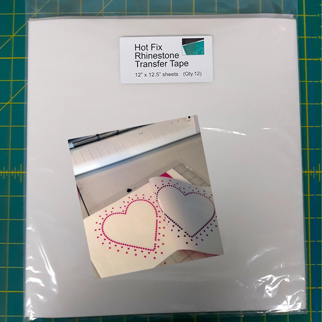 Hot Fix Rhinestone Transfer Tape Sheets