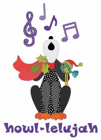 Howl-lelujah - Applique w/Pre-Cut Pieces