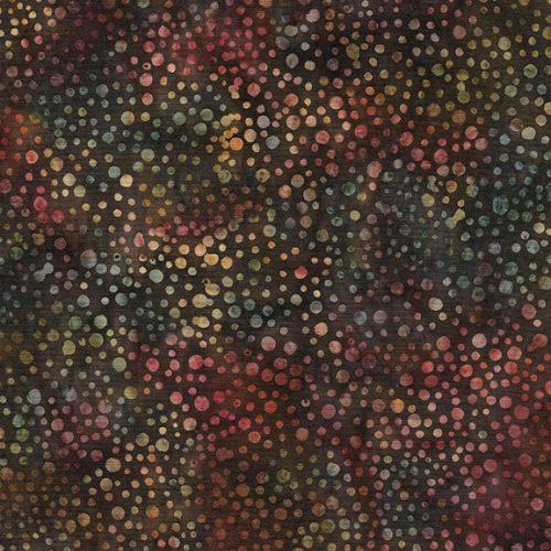 Island Batik - 100% Cotton - Autumn Wings - Mini Dot - Chestnut - 112138090