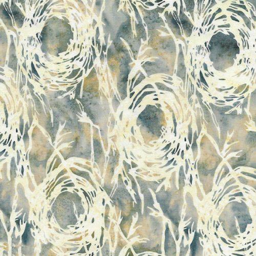 Island Batik - 100% Cotton - Birds Nest - Glacier - Sticks N Stones - 312104705