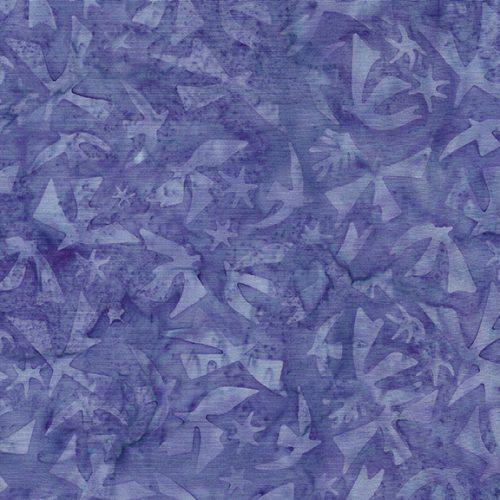 Island Batik - 100% Cotton - Dove - Periwinkle, 112150420