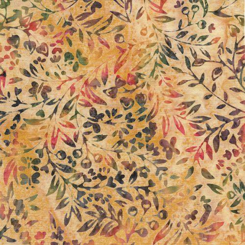 Island Batik - Autumn Wings - Mini Wildflowers - Light Dusk