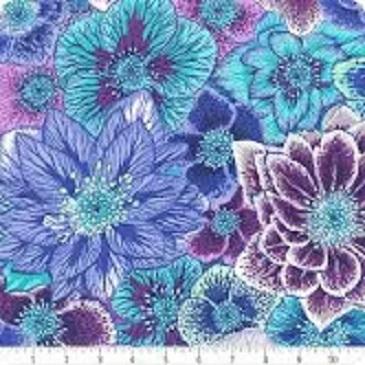 Kaffe Fassett - Hellebores - PWPJ118.Blue