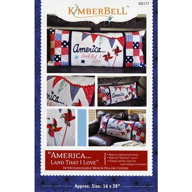 Kimberbell America Land That I Love Bench Pillow