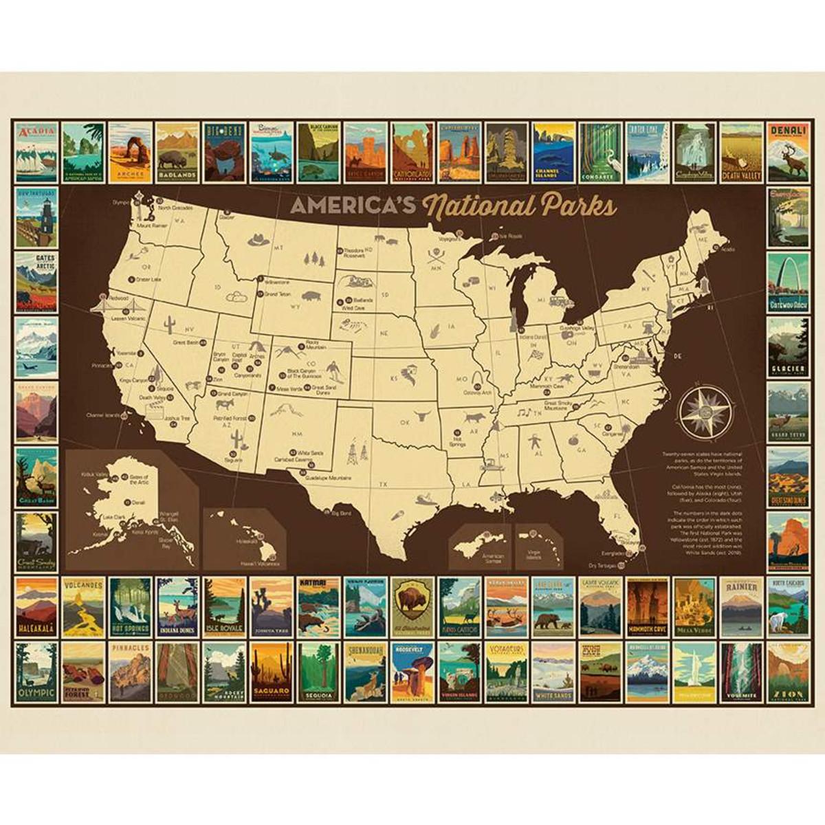 Legends of The National Parks - Poster Panel - 36 x 43