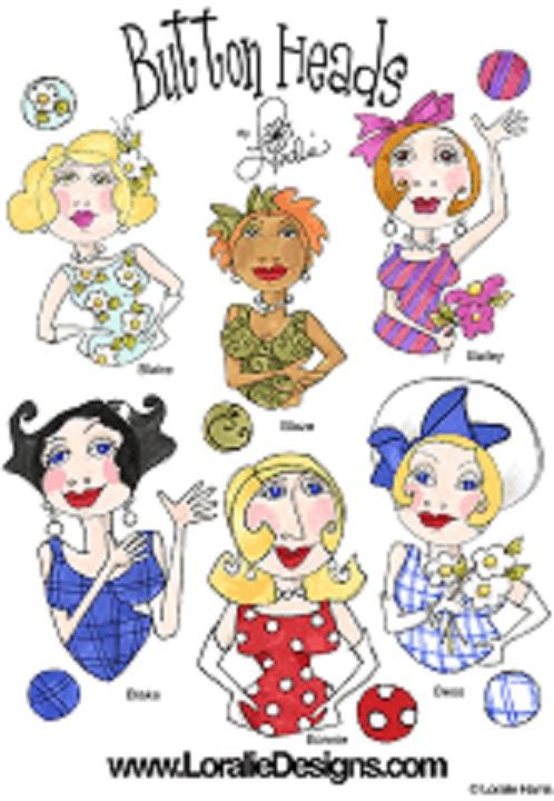 Loralie Button Heads