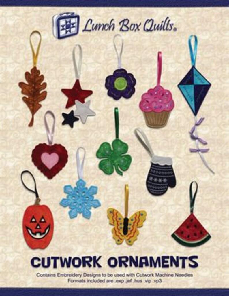 Lunch Box Quilts - Cutwork Ornaments - Pattern