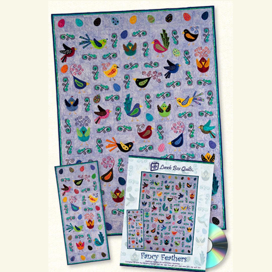Lunch Box Quilts - Fancy Feathers