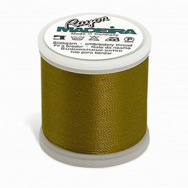 Madeira Rayon - Machine Embroidery Thread - 220YD Spool - Gold Green