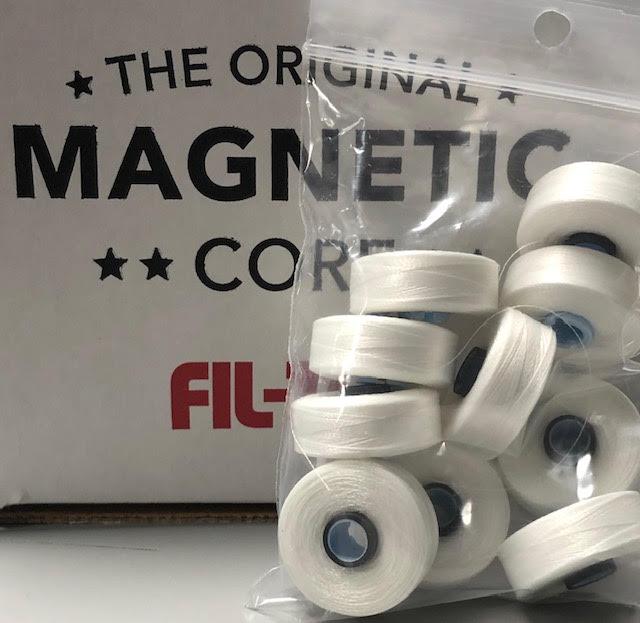 Magna Glide Bobbins - Size M - 10PK - White