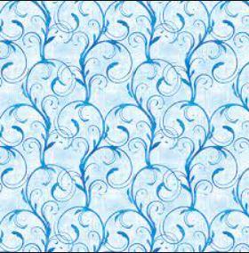 Mermaids -  Ocean Swirl - Light Blue - Benartex