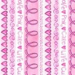 Michael Miller - 100% Cotton - Think Pink - Cure Stripe - DC10363-PINK-D