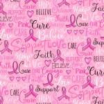 Michael Miller - 100% Cotton - Think Pink - Believe - Pink -  DC10364-PINK-D