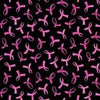Michael Miller - 100% Cotton - Think Pink - Pink Ribbons - Black -  DC10365-BLAC-D