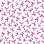 Michael Miller - 100% Cotton - Think Pink - Pink Ribbons - DC10365-WHIT-D
