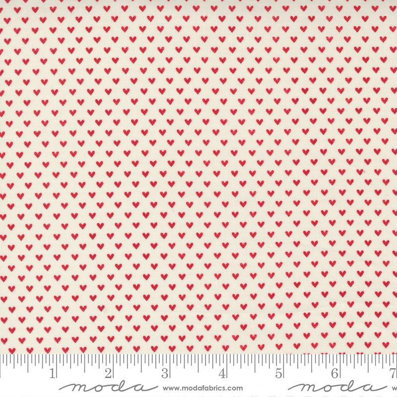 Moda - Flirt Tiny Heart - Cream Red