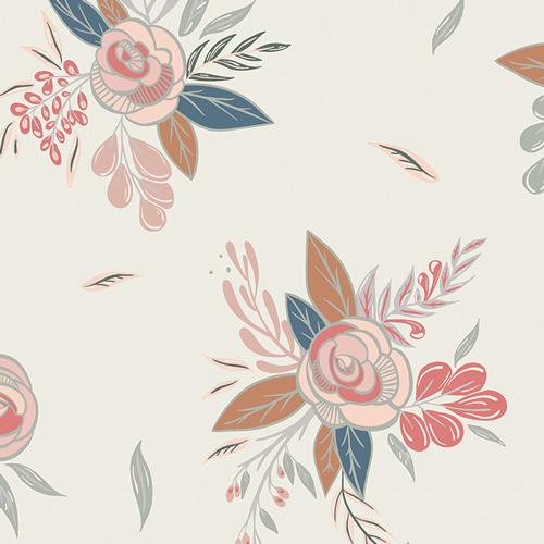Montrose Blossoms Creme - Little Clementine Collection
