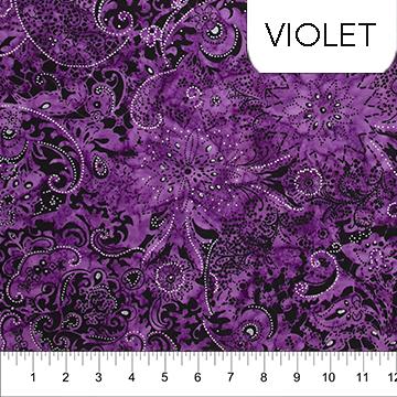 Northcott - Banyan Batik - Luster Violet - 100% Cotton - 44-45" Wide - 81221 84