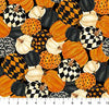 Northcott - Black Cat Capers - 100% Cotton - Packed Pumpkins