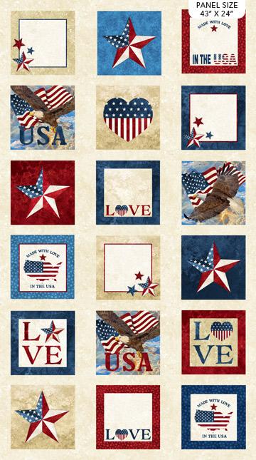 Northcott - Stars & Stripes - 10th Anniversary - Label Panel - DP24283 12