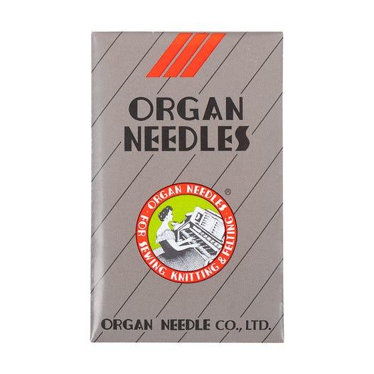 Organ Embroidery Machine Needles - Flat Shank Light Ball Point 11/75