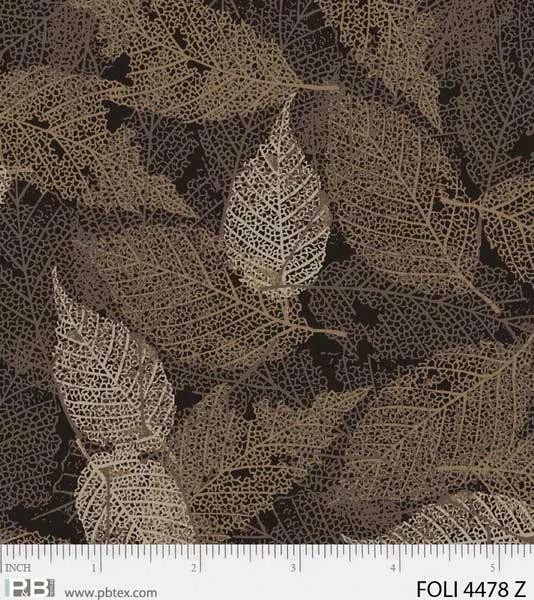 P &amp; B Textiles - Foliage - Brown