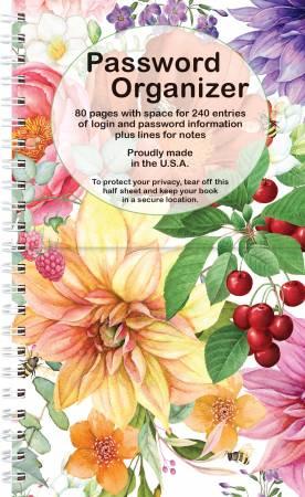 Password Book Bright Floral