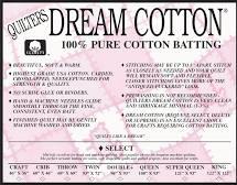 Quilters Dream - White - Cotton Select  Batting