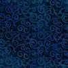 Quilting Treasures - Ombre Scroll Wide - Blue