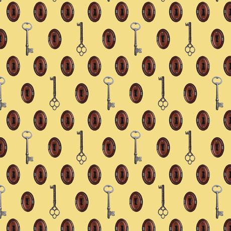 Quilting Treasures - Steampunk Hallow 2 - Halloween Fabric
