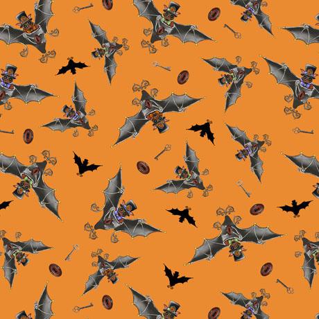 Quilting Treasures - Steampunk Hallow 2 - Halloween Fabric