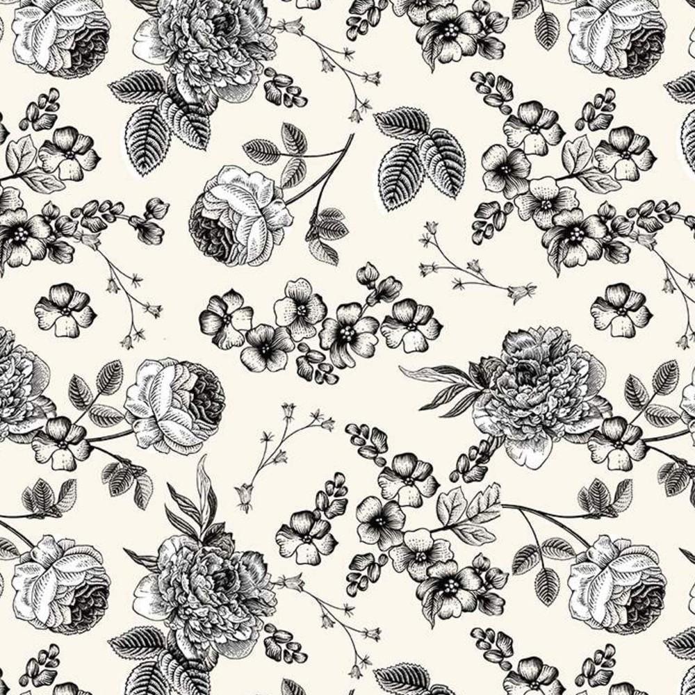 Riley Blake Fleur Noire Main - Cream