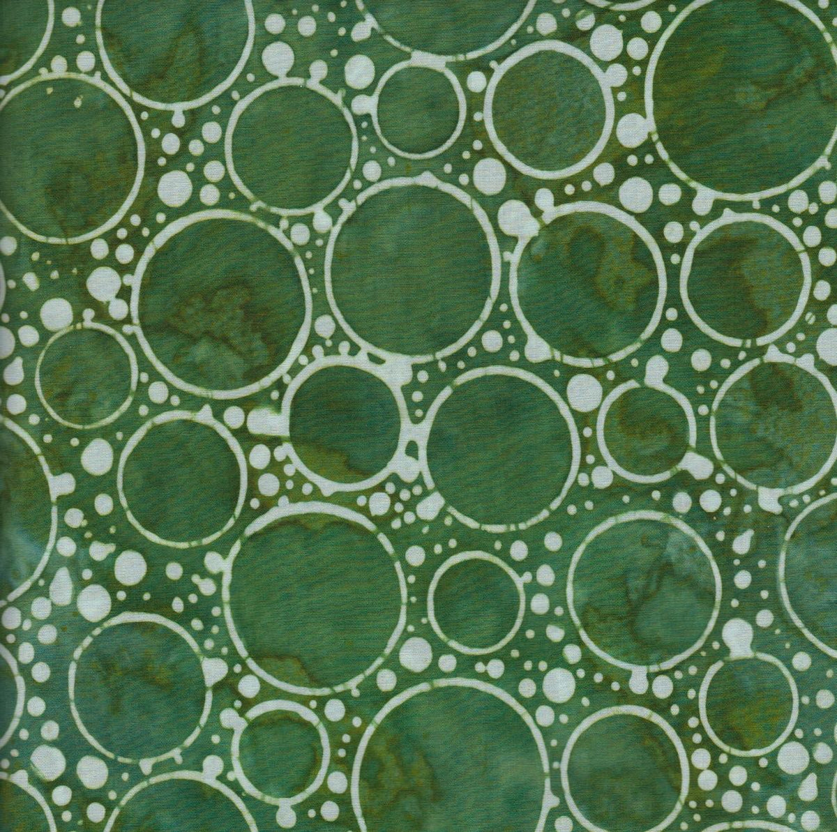 Robert Kaufman - Aloe Green White Bubbles - 26027794