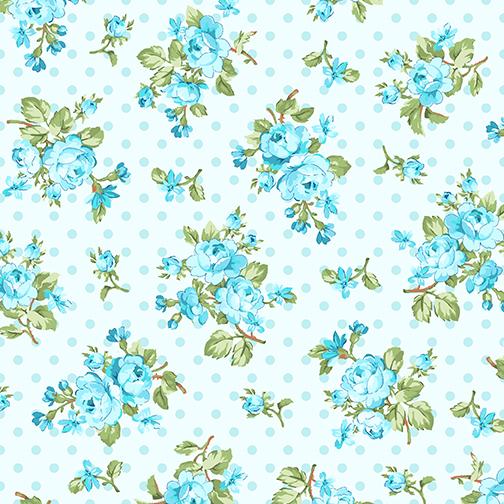 Rose Whispers - Rose Bouquet - Elanor Burns - Aqua 10364 24