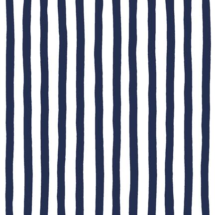 Set Sail 1649-28496-N- Stripe - Navy - Quilting Treasures