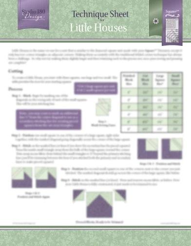 Studio 180 - Technique Sheet - Little Houses -