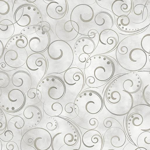 Benartex - Swirling Splendor - Gray