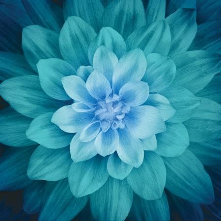 Teal Large FLower Panel - 43x43 - P4389H-21