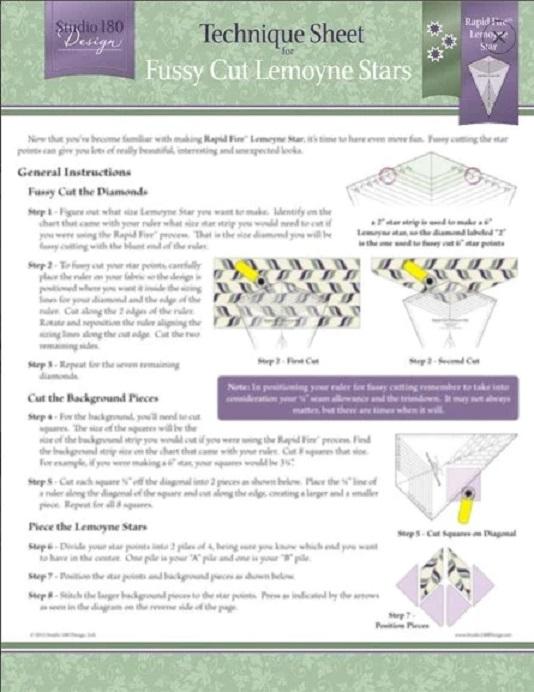 Technique Sheet Fussy Cut Lemoynes