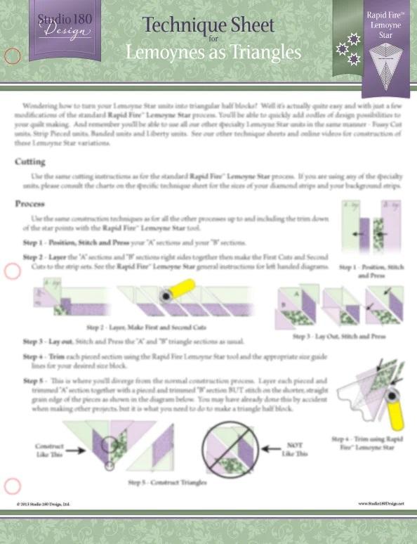 Teechnique Sheet Lemoynes as Triangle