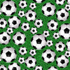 Tossed Soccer Ball - Green